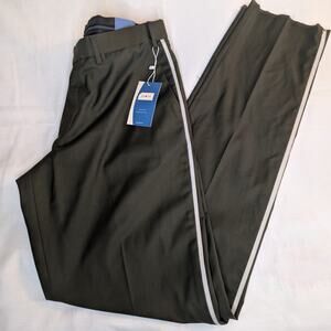 Kloth Mens Green & White Striped Pants Size 34 NWT